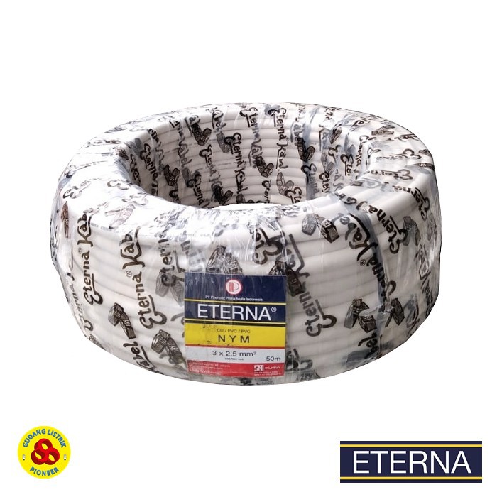 ETERNA Kabel NYM 3x2.5 50m 3x2,5 isi 3 nym 3 x 2.5 / roll 50 meter