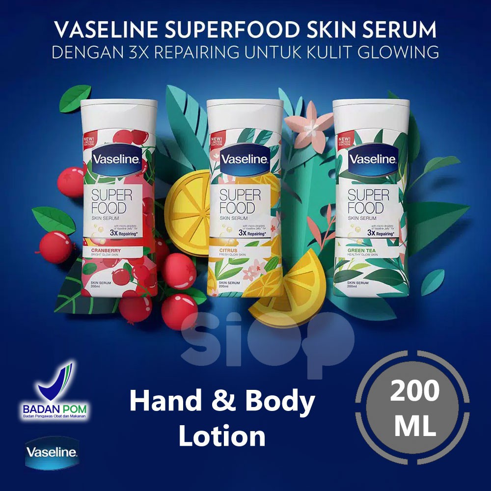 VASELINE SUPERFOOD SKIN SERUM 200ML