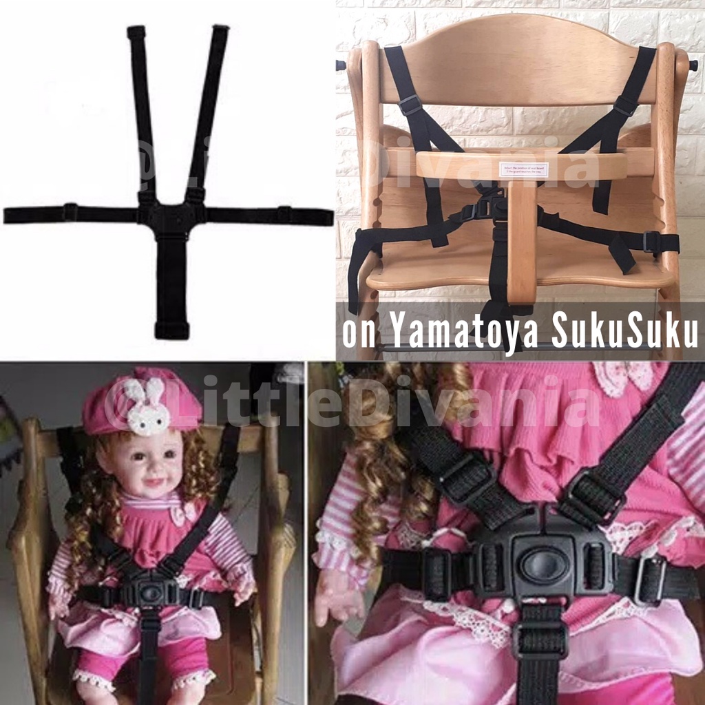 SAFETY Seat Belt Baby Chair Stroller - Seatbelt pengaman kursi makan micro trike yamatoya sukusuku tali safety belt tali pengaman mobil chn