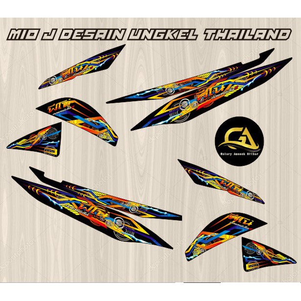 STIKER STRIPING MIO J UNGKEL THAILAND