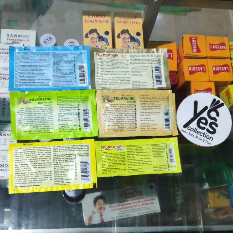 Tolak Angin Linu Sidomuncul anak herbal mint flu bebas gula darah vitamin pegal nyeri vit C1000