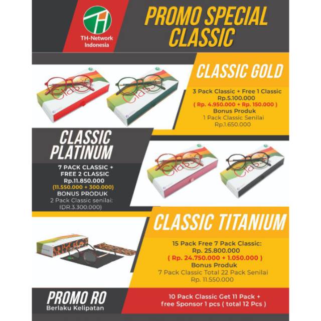 PAKET PROMO KACAMATA ION PREMIER CLASSIC BELI 3 GRATIS 1