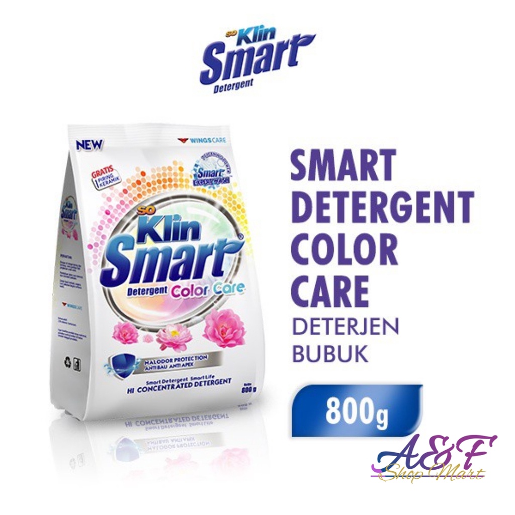 SOKLIN SMART DETERGEN COLOR CARE BUBUK 800gr