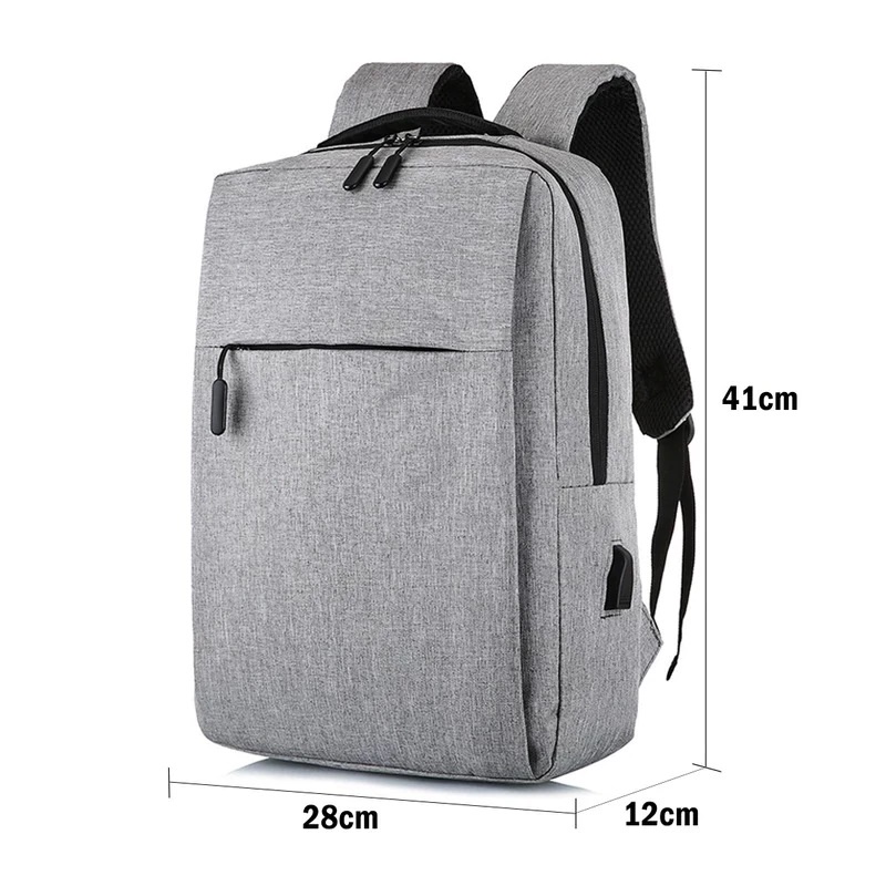 Tas Sekolah Ransel Kerja Import Model Korean Dengan Tempat Laptop Port USB