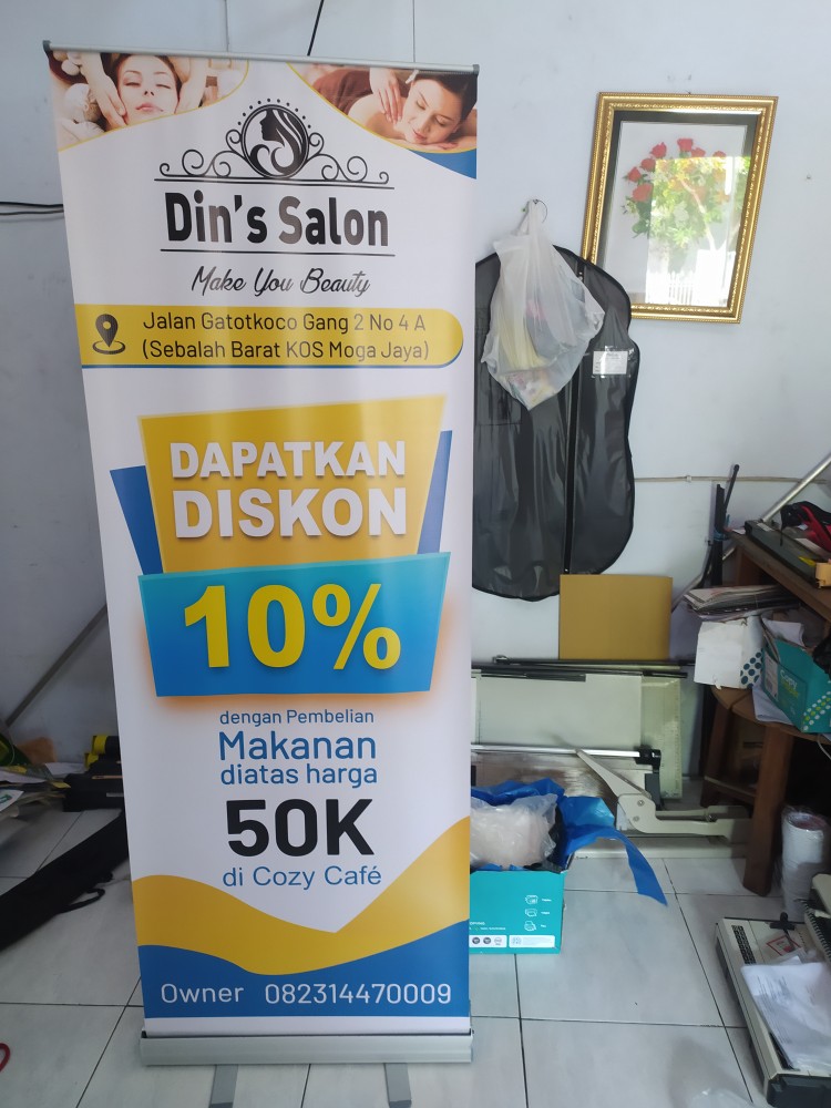 Ready Stock Alat Display Roll Banner Ukuran 60x160 Murah!