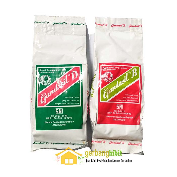 Paket Pupuk Gandasil B &amp; D Kemasan 100 Gram