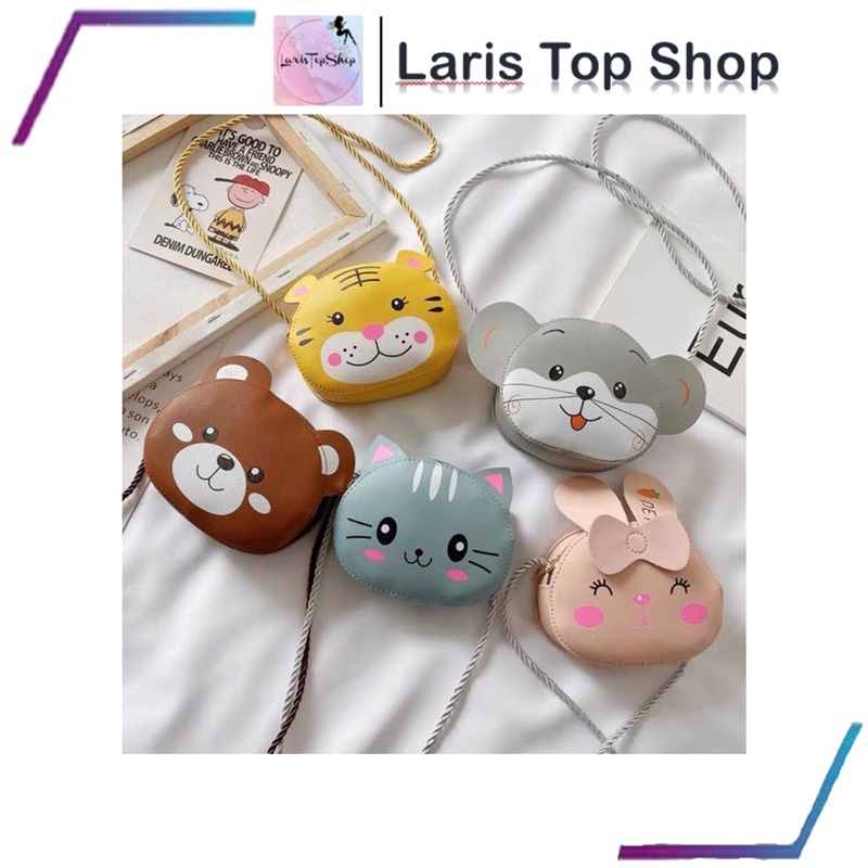 Tas Kulit Anak Selempang / Tas Anak Perempuan Lucu / Dompet Koin Mini / Tas Selempang Unik / Tas Anak Karakter Lucu / Tas Selempang Anak Perempuan