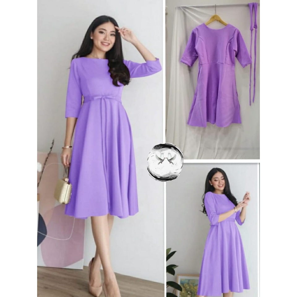 Toply shop Dres wanita scuba geby / Dres bodycon