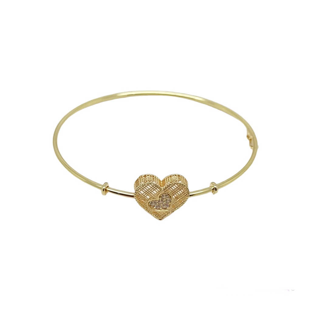 Bangle Edelwais Heart Shapes 700 16K UBS