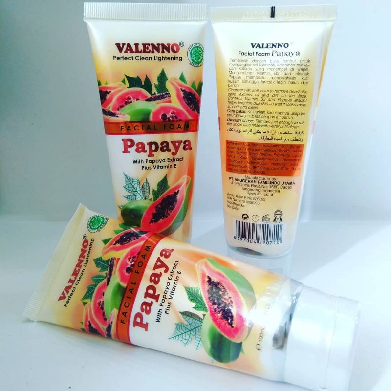 VALENNO FACIAL FOAM PAPAYA