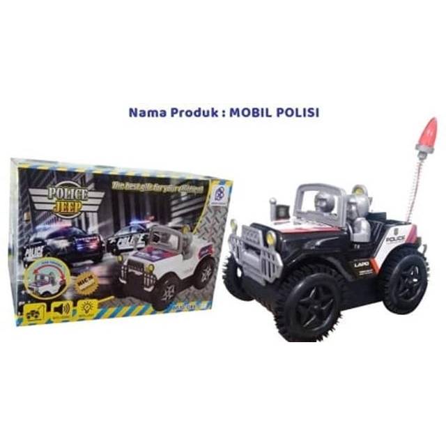 Mainan Mobil polisi jeep