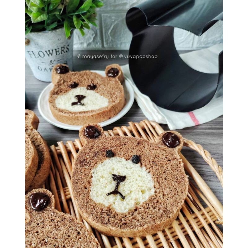 Toast Mold Bear / Toast Mold Cat / Cetakan Roti Karakter / Cetakan Roti Lucu