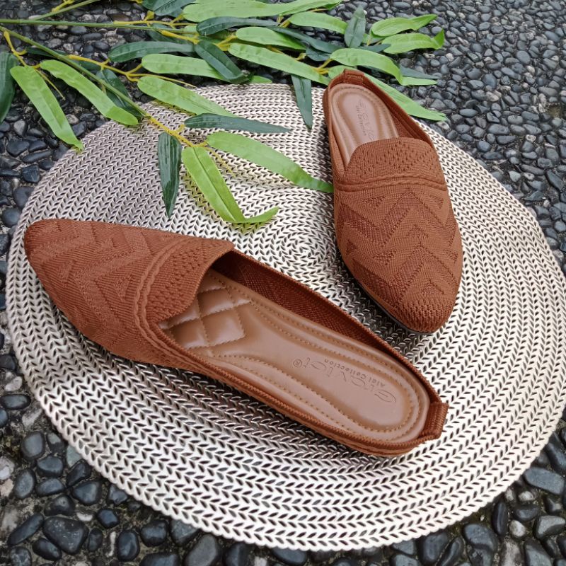 Sandal Flat Rajut  Gravici JEA 104