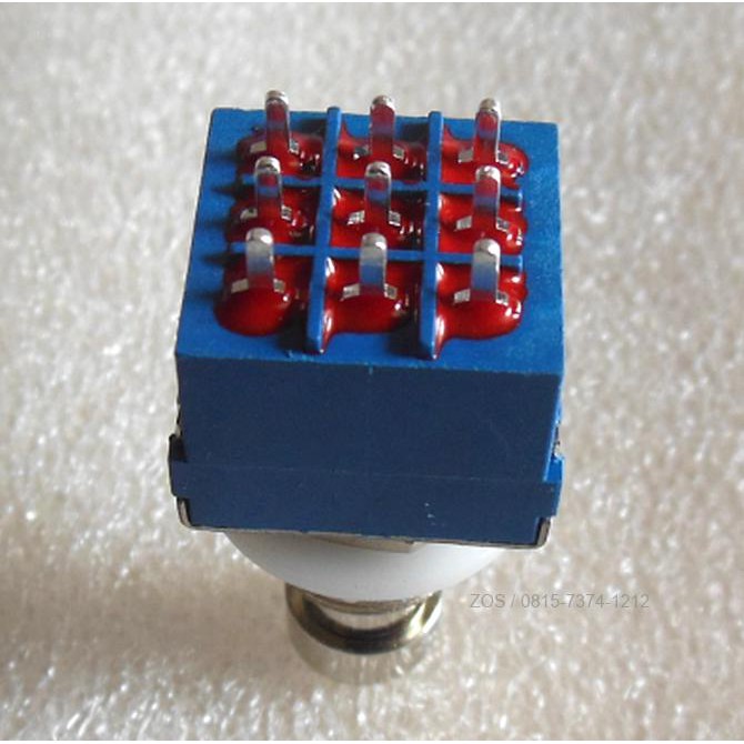 SWITCH PEDAL EFFECTS FOOT PUSH 3PDT 9PIN TRUE BYPASS BLUE