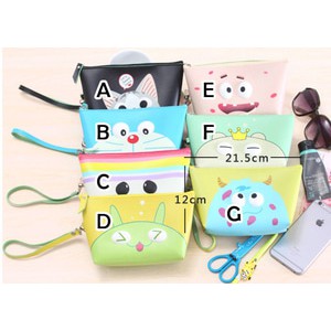 Tas Alat Kosmetik Perlengkapan Mandi Besar Korea Aneka Motif (GN23)