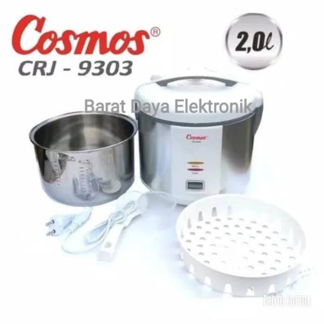 Cosmos Magic Com CRJ9303 – Magic Com 2 Liter Stainless Steel