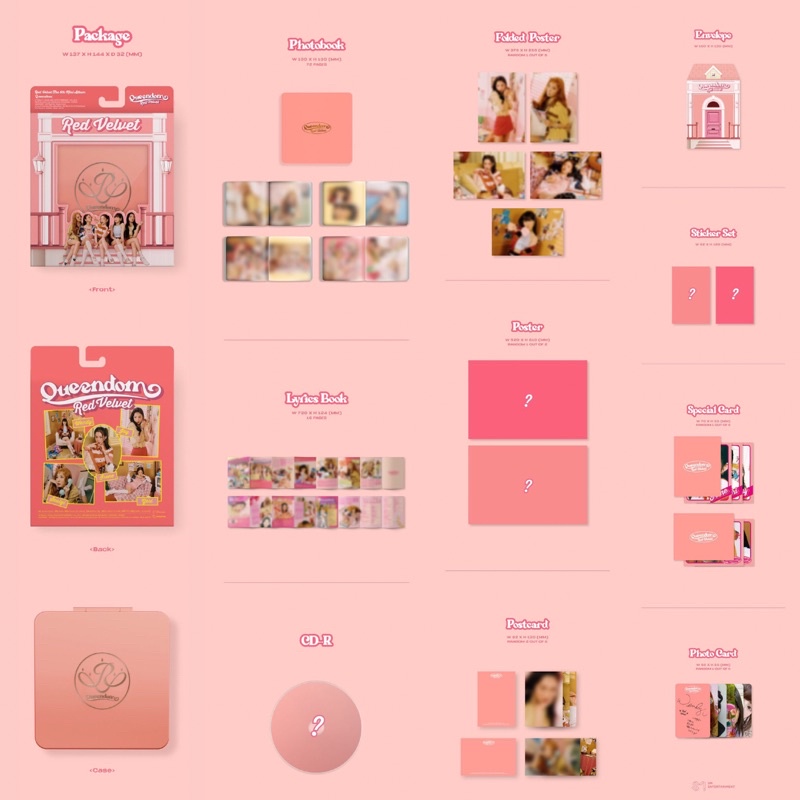 [READY STOCK] Red Velvet - Queendom Queens Photobook &amp; Girls Case ver. SEALED + Rolled Poster (with Tube)