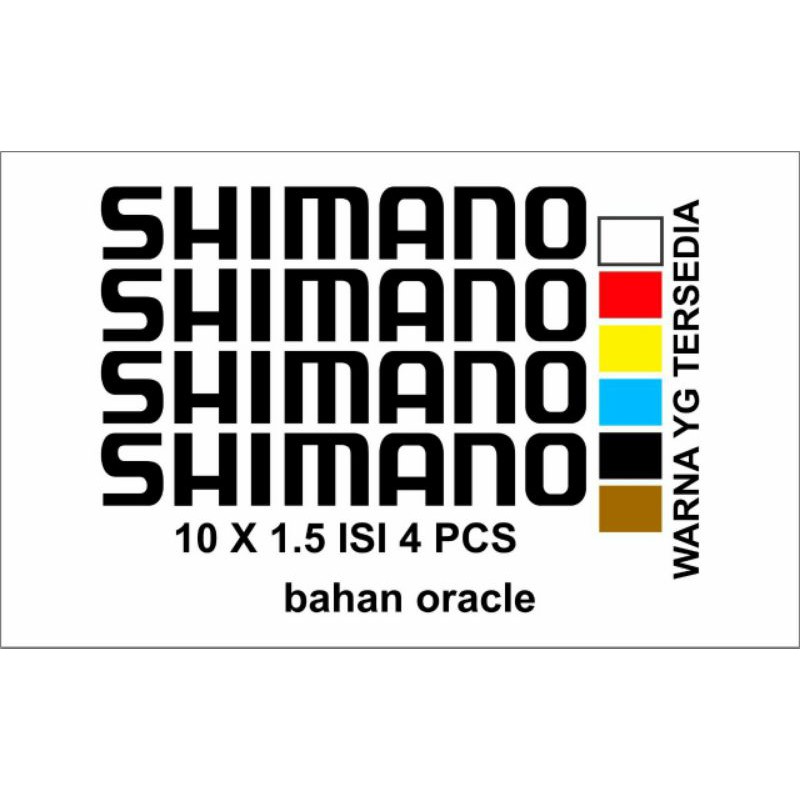 cutting stiker sepeda SIMANO