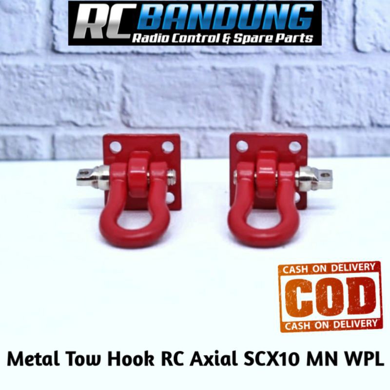 Trailer Tow Hook Bumper Shuckle RC Axial SCX10 RC4WD MN D90 MN99S WPL C14 C24 C34