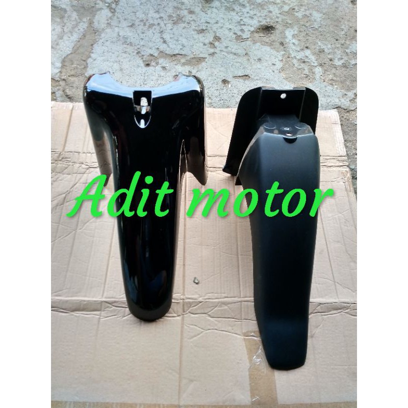 Spakbor Depan Belakang Suzuki Shogun 125 Sp Lama Warna Hitam