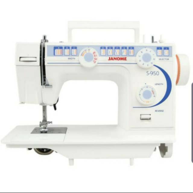 JANOME S-950 mesin jahit semi portable body besi dinamo luar