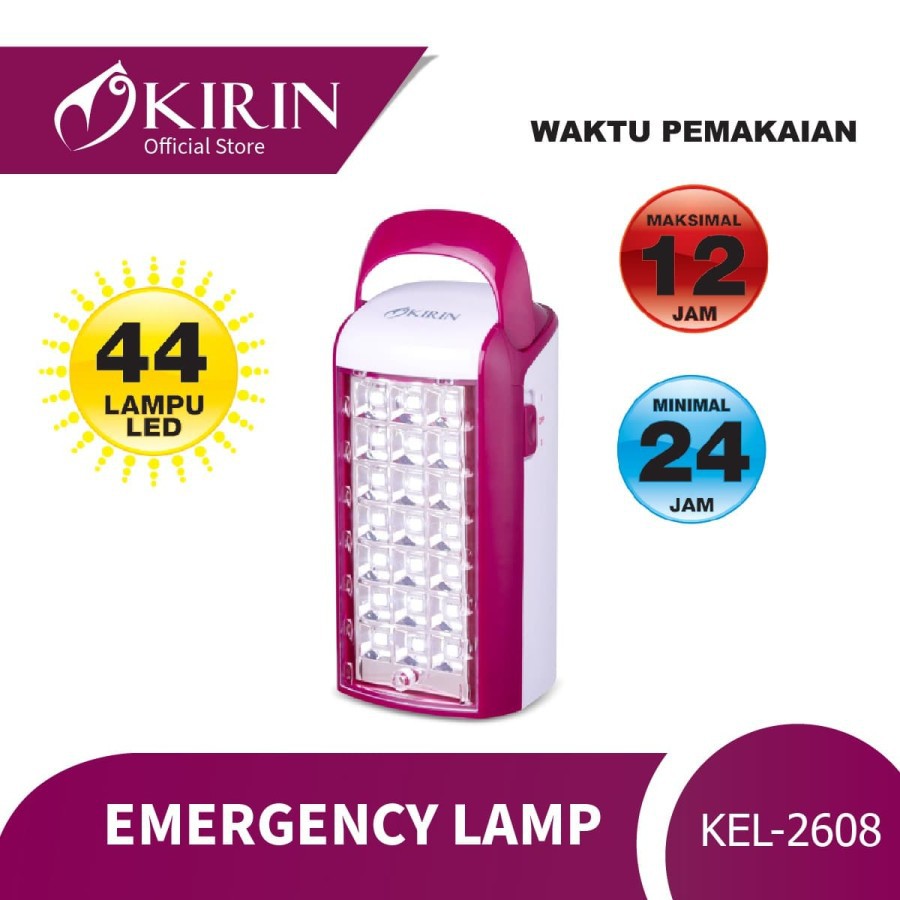 KIRIN EMERGENCY LAMP 44 LED (2 TONE COLOUR) |KEL-2608