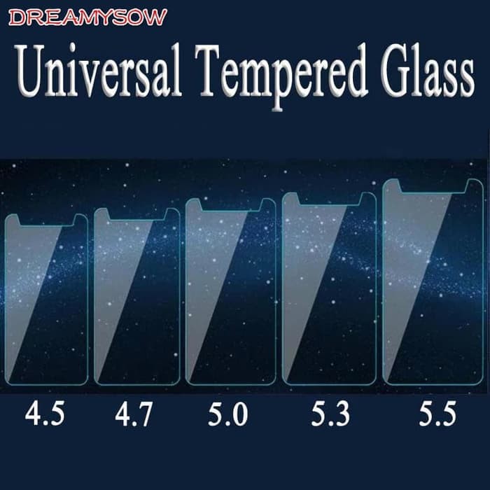 TEMPERED GLASS UNIVERSAL 5.0&quot; INCH ANTI GORES KACA FULL BENING - SCREEN PROTECTOR