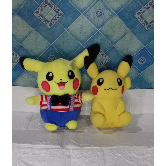PL Boneka Pokemon - Pikachu dan Snorlax size kecil