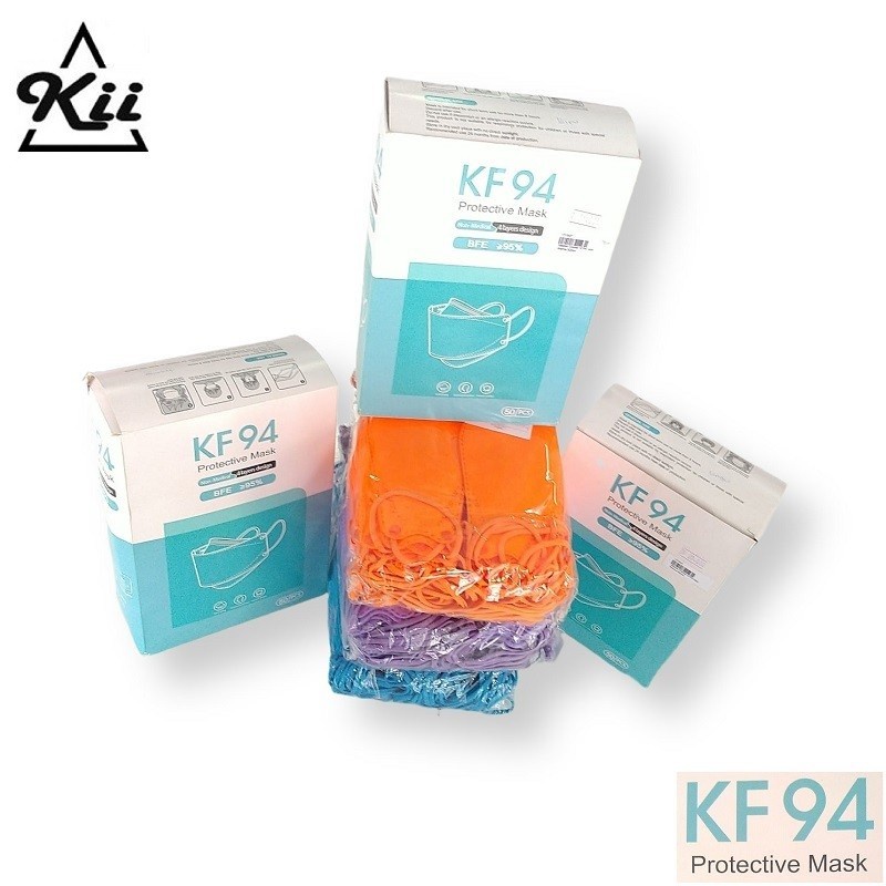 Masker Earlop KF94 Warna 4ply 50pcs - Masker Korea Earlop Anti Virus