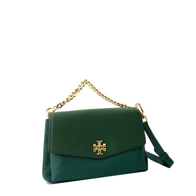 TB Kira Mixed Materials Double Strap Shoulder Bag