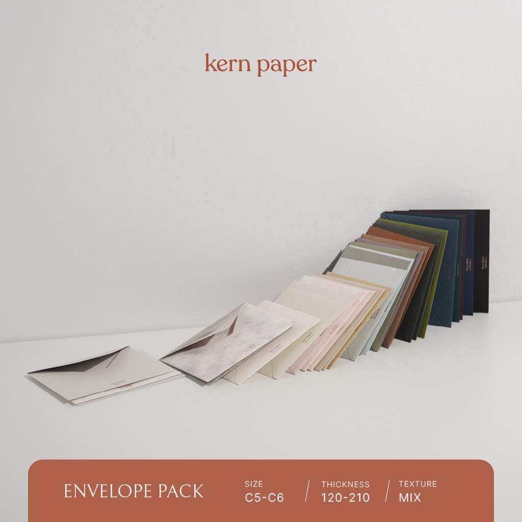 

Kern Paper Amplop - Sample Pack | C5 A5 C6 A6