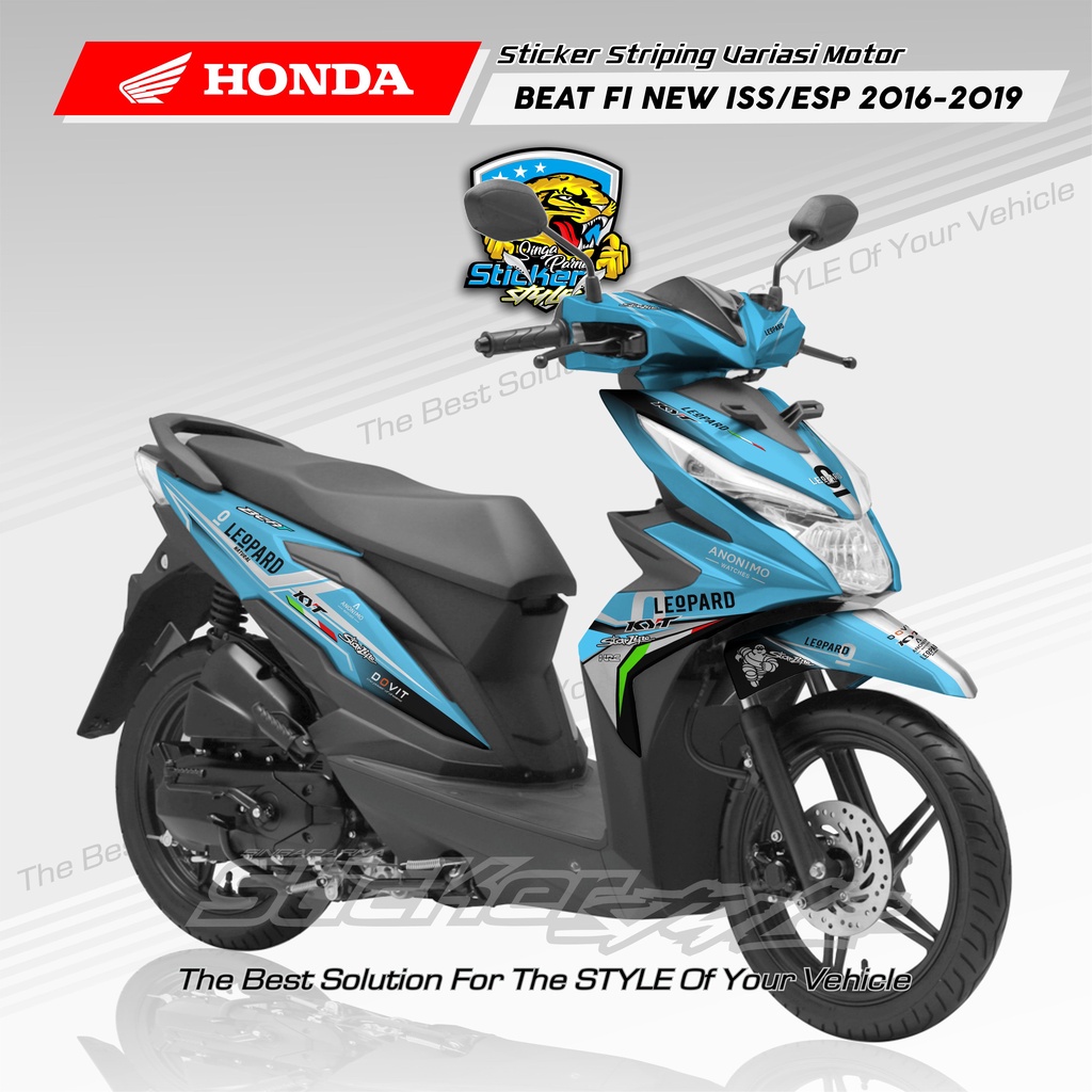 Decal Motor Honda Beat | Decal full Body |  Striping Variasi Motor | Striping Stiker Motor Beat iss/