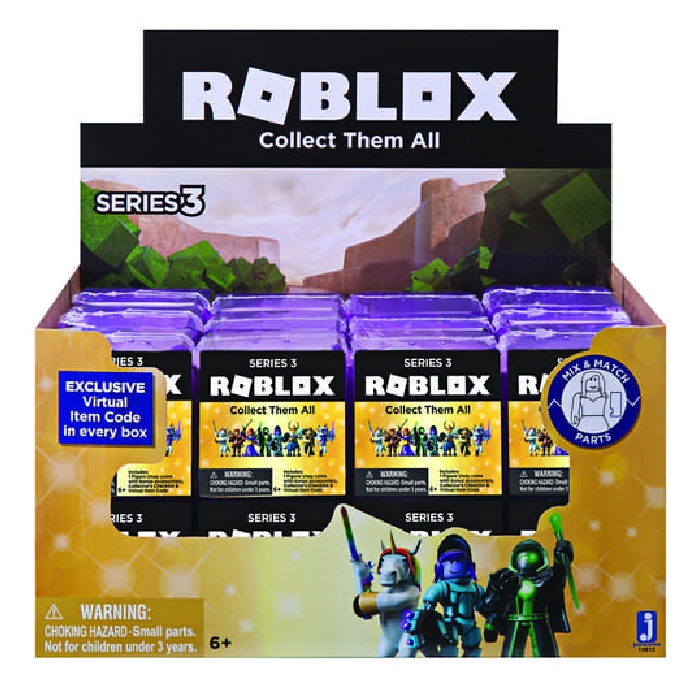 Roblox Mystery Figures S3 Purple Amethyst Shopee Indonesia - roblox swordburst online game pack products online games