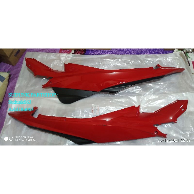 cover body samping satria Fu Facelift FL merah ori sgp