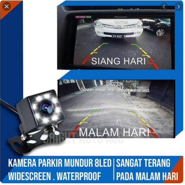 Camera / Kamera mundur parkir belakang mobil universal LED CCD 4 8 LED