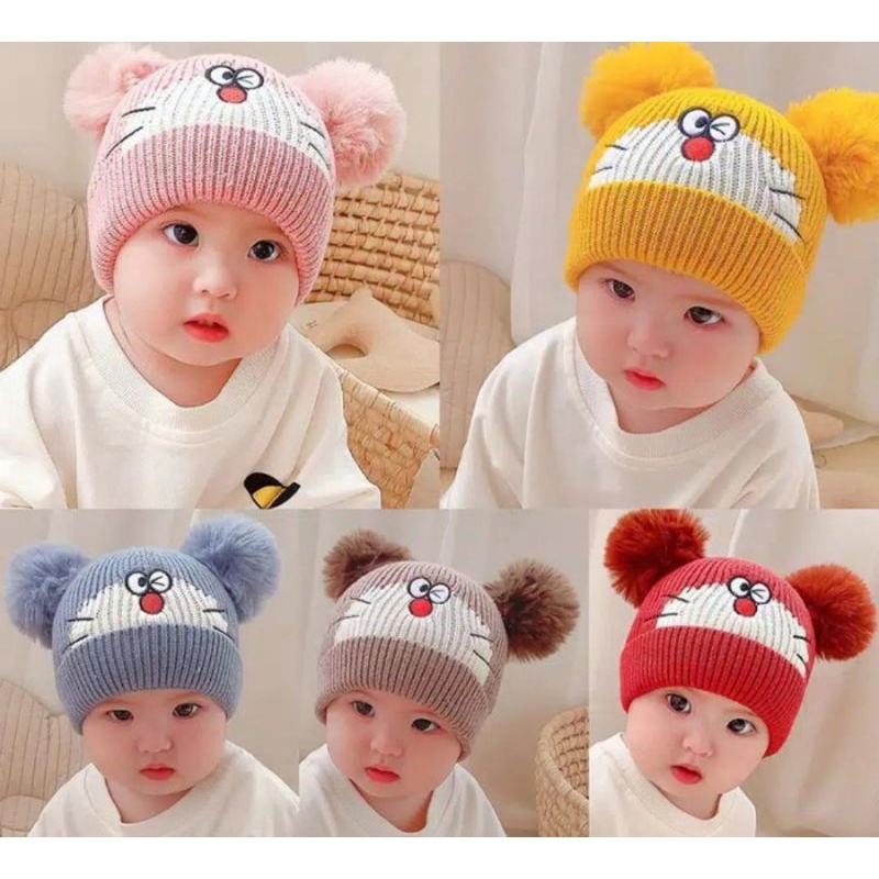 KUPLUK RAJUT ANAK DORAEMON
