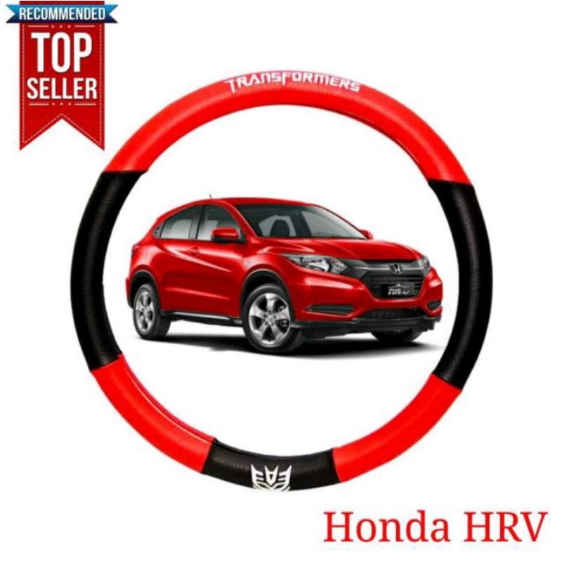 sarung setir stir cover stir seteer ster steer mobil HR-V, new HR-V transformer merah premium