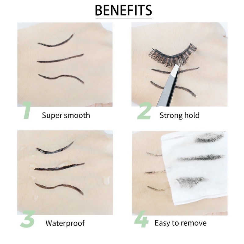 GLAMFIX Adhesive Lash Liner / Lem Bulu Mata 2in1 bisa untuk Eyeliner / Lem Bulu mata | GLAM FIX Alat Kecantikan Makeup YOU | BPOM ( YOU MAKEUPS OFFICIAL STORE )