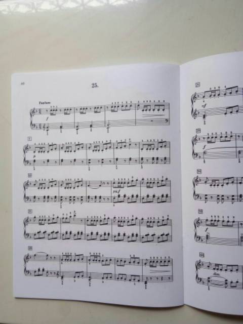 Buku piano Duvernoy 25 Elementary Studies opus 176