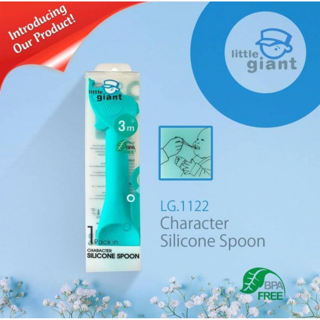 Little Giant LG 1122 Character Silicone Spoon Sendok Makan Bayi