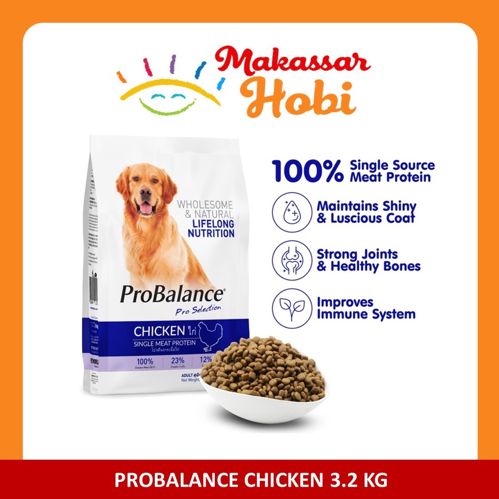 ProBalance Chicken 3.2kg 3.2 kg Pakan Makanan Anjing Adult Pro Balance