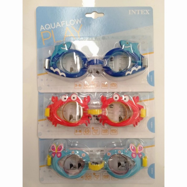 INTEX 55610 Kacamata Renang Anak Fun Goggles untuk anak usia 3-8th Swim Goggle