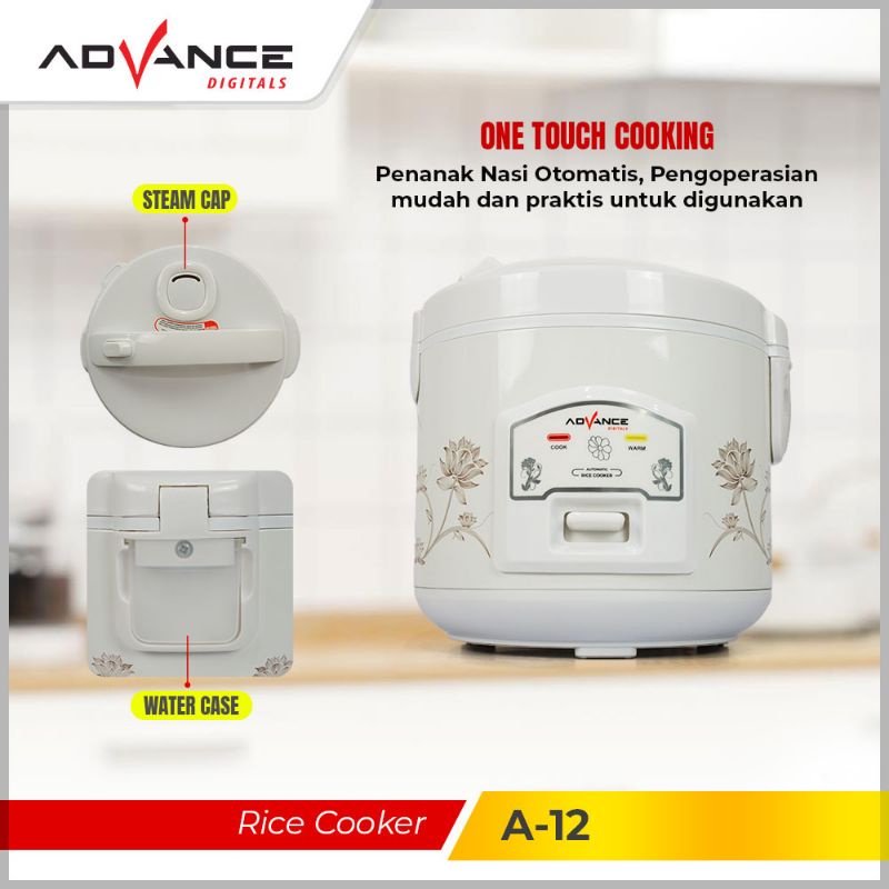 Advance Magic Com 1.2 Liter 3in1 / Rice Cooker 1.2L A-12