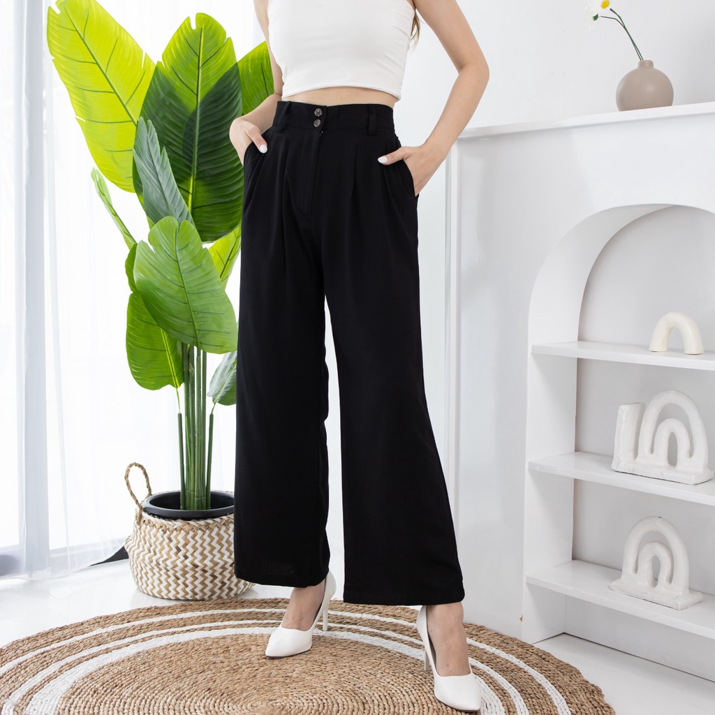 V1046 Stella Rayon Pants -  8 COLOR &amp; 3 SIZE