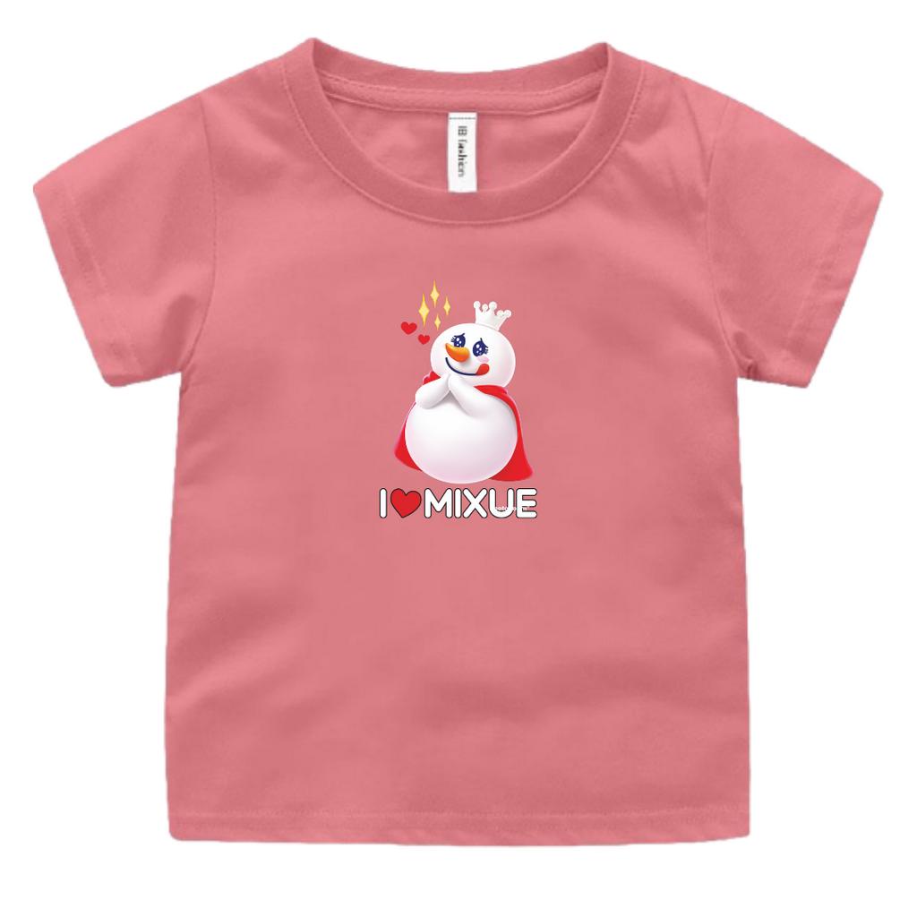 BAJU KAOS OBLONG MURAH ANAK PEREMPUAN DAN LAKI UNISEX MOTIF MIXUE ICE CREAM IDEAL UMUR 2-9 TAHUN