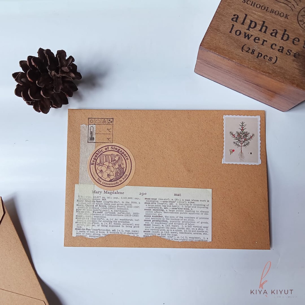 

Kiya Kiyut - Amplop Aesthetic Kraft - Ukuran A6