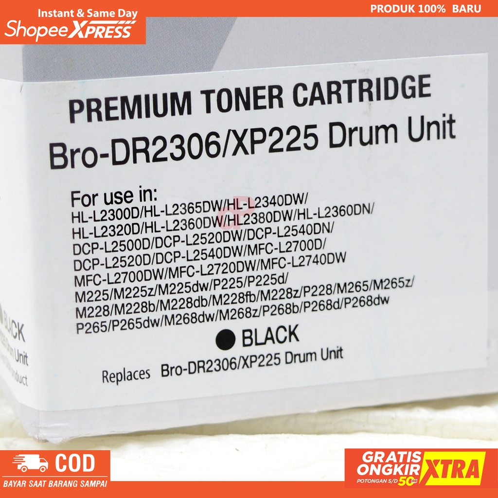 Unit Drum DR-2306 Compatible Untuk Printer Brother HL-2360/DCP-L2540DW/MFC-L2700D / L2700DW L2740DW