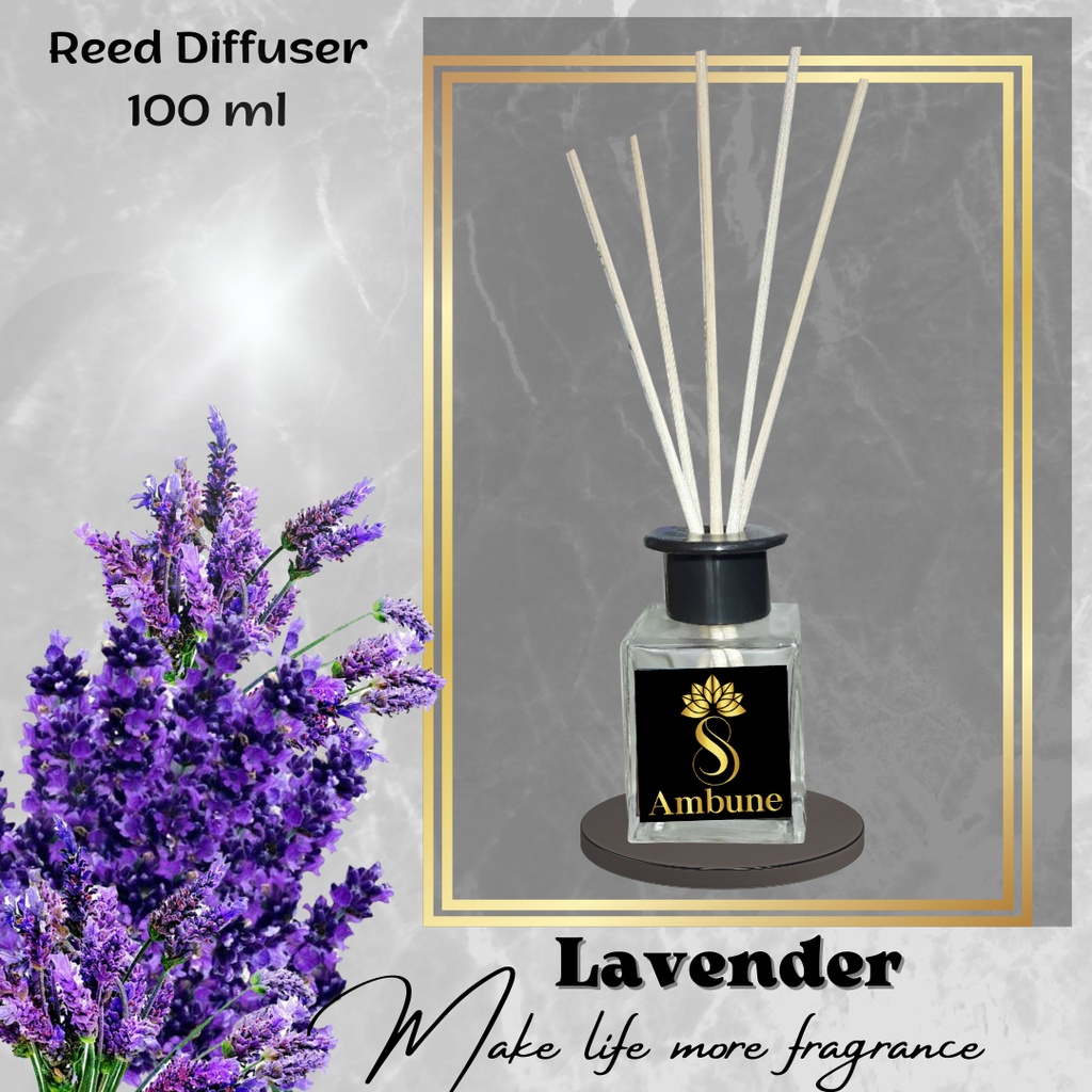 Pengharum Ruangan Lavender Reed Diffuser Oil 100 ml Ambune