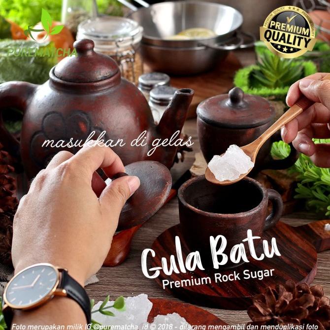 

Gula Batu Kristal PUTIH 500gr Murni Premium Ekspor Natural Rock Sugar