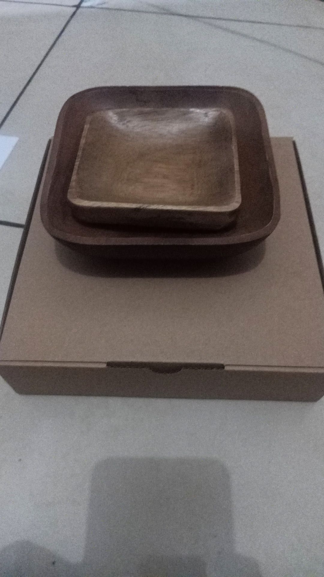 Mangkok Kayu Persegi Oesing Craft